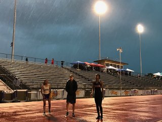 Tigers finish first at annual Kiwanis Track and Field Meet despite the poor weather conditions It was a wet afternoon and evening, but Lemoore's Kiwanis Track Meet survived the weather.